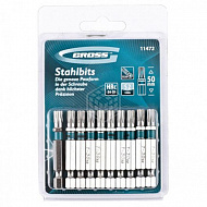 Набор бит Gross 11472, TORX30х50, сталь S2, 10 шт