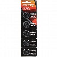 Батарейка литиевая Smartbuy CR2032/5В, 5 шт Батарейка литиевая Smartbuy CR2032/5В, 5 шт