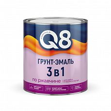FORMULA Q8 Грунт-эмаль по ржавчине быстросохнущая шоколадная 0,8 кг (1/14)