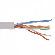 Кабель связи витая пара F/UTP, кат.5E, 4 пары 24AWG ПВХ, серый <305>_Z