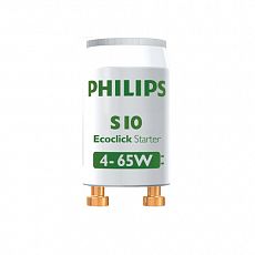 Стартер 4-65Вт одиноч. вкл. Philips (1/25) S10 4-65W SIN 220-240V WH EUR/12X25CT_Z