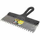 Шпатель Stayer Professional, нержавеющий, зуб 10х10 мм, 300 мм