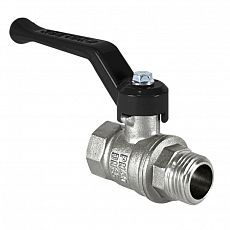 Кран шаровой никелированный VALFEX DeltaPro вн/нар руч. рычаг,  1/2" (24/96) VF.215.NR1.012.DP_пром