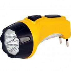 Фонарь светод. акк. 4V, 4+6 LED, 30м, 30Лм, желтый Smartbuy  (1/120) SBF-87-Y