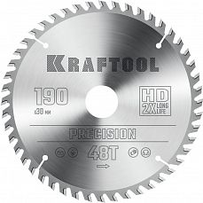 Пильный диск KRAFTOOL Precision по дереву 190 х 30 мм, 48Т (1/1) 36952-190-30_Z