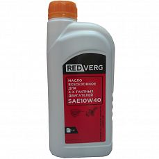 Масло 4-х тактное RedVerg SAE 10W40 1литр полусинтетика, всесезонное_D