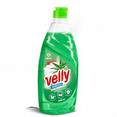 Фото Средство для мытья посуды Grass Velly Sensitive, алоэ вера, 1000 мл, 125857 