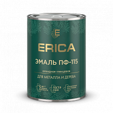Фото Эмаль Erica ПФ-115, вишневая, 0,8 кг 