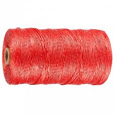 Шпагат STAYER многоцелевой полипр., d=1,5 мм, красный, 500 м, 32 кгс, 0,8 ктекс (1/48) 50079-500_Z