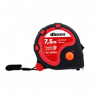 Рулетка Derzhi BLACK, 7,5 м, 25 мм, 107525