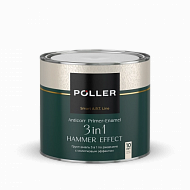 Эмаль Poller A.R.T. с молотковым эффектом, медно-коричневая, 2 л