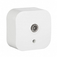 Телевизионная розетка Legrand Quteo, IP20, белый, 782215