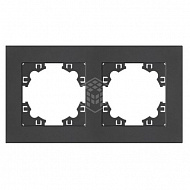 Рамка UNIVersal Афина, 2-местная, горизонтальная, графит, A0044-Gr 