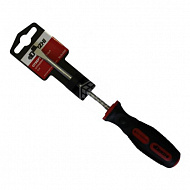 Отвертка шлицевая Derzhi SL5х100, Anti-Slip, с обрезиненной рукояткой