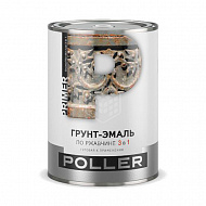Грунт-эмаль Poller, по ржавчине, слоновая кость, 2 л 