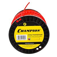 Леска для триммеров Champion Twisted Square, 2,4 мм, 12 м, витой квадрат 