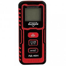 Лазерный дальномер ELITECH ЛД 40 H 2*1.5В/0.1кг/0.05–40м/± 1.5