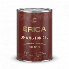 Фото Эмаль Erica ПФ-266, желто-коричневая, 0,8 кг 