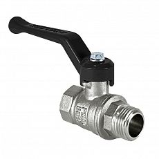 Кран шаровой никелированный VALFEX DeltaPro вн/нар руч. рычаг,  1/2" <4> VF.215.NR1.012.DP