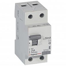 Фото Выключатель дифференциального тока Legrand RX3, 30мА, 25А, 2П, AC, 402024