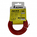Леска для триммера KUMA, звёздочка, 2 мм, 15 м