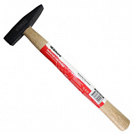 Молоток слесарный Derzhi, с деревянной ручкой, квадратный боек, 200 г