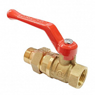 Кран шаровой латунный с американкой Valfex VF.225.LR1.012, вн-нр, ручка-рычаг, 1/2" 