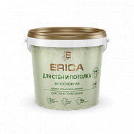 Краска интерьерная Erica, белоснежная, 1,4 кг 
