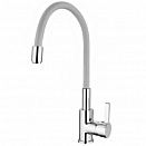 Смеситель для кухни Ledeme L4898-9, гибкий излив, серый