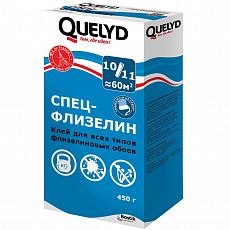 Клей обойный QUELYD Спецфлизелин 0,45кг 60 м2 (1/15)