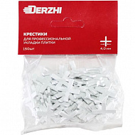 Крестики для кафеля Derzhi, пластик, 4,0 мм, 150 шт