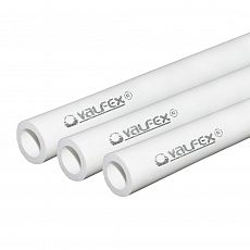 Труба ППР армированная ALUMINIUM 40х6,7 PN25 SDR 6 Valfex, белая <4м> (1/10) 10104040