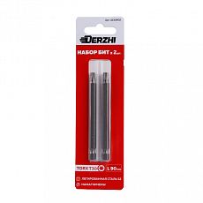 Набор бит (насадка) TORX T30 L90 мм <2 шт> легир.сталь S2 Derzhi (1/200) 3230902