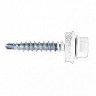 Саморез кровельный белый 5,5х32 мм, 250 шт ат