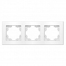 Рамка UNIVersal Афина, 3-местная, горизонтальная, белая, A0045 