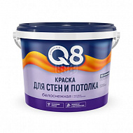 Краска интерьерная Formula Q8, белоснежная, 4,5 кг 