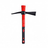 Кирка DERZHI мини, двухплоскостная, кованая, с фибергласовой рукояткой, 500 г, 121826