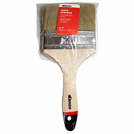 Кисть плоская Derzhi Профи, натуральная щетина, 100 мм