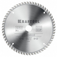 Пильный диск KRAFTOOL Precision, по дереву, 260х30 мм, 60Т, 36952-260-30