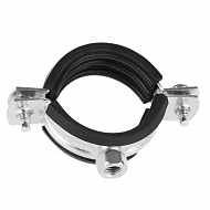 Хомуты трубные Зубр, с гайкой, 2 1/2", 100 шт 