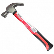 Молоток-гвоздодёр Derzhi, с фиберглассовой ручкой, 450 г