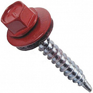 Саморез кровельный, красный, 5,5х19 мм, 250 шт