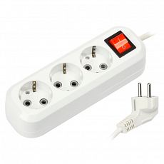 Удлинитель 3-мест, 1,5м, с/з, 16А, ПВС 3*1,5 3500 Вт с выкл Smartbuy (1/1) SBE-16-3-1,5-ZS