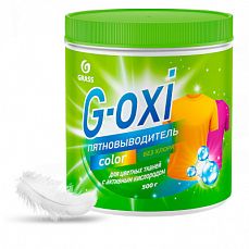 Фото Пятновыводитель-отбеливатель Grass G-oxi, для цветных вещей, с активным кислородом, 500 г 