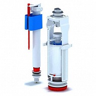 Набор Ани пласт с нижним подводом 1 1/2", пластик. штуцером, двойной металл. кнопкой 