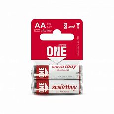 Батарейка алкалиновая АА Smartbuy LR6/2В блистер <2 шт> (2/24) SOBA-2A02B-Eco