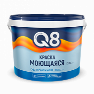 Краска моющаяся FORMULA Q8, белоснежная, 1,4 кг