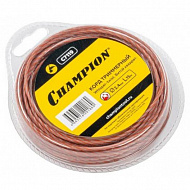 Леска для триммеров CHAMPION Whisper-twist, 2,4 мм, 15 м, витой квадрат, C7119