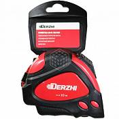 Рулетка Derzhi, с фиксатором, каучук, 25 мм, 10 м, 8425-010