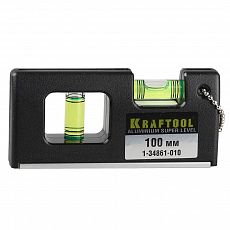 Уровень KRAFTOOL Mini-Pro с магнитом, 2 ампулы,100мм (1/10/100) 1-34861-010_Z